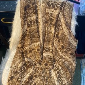 Snakeskin tank style cover up